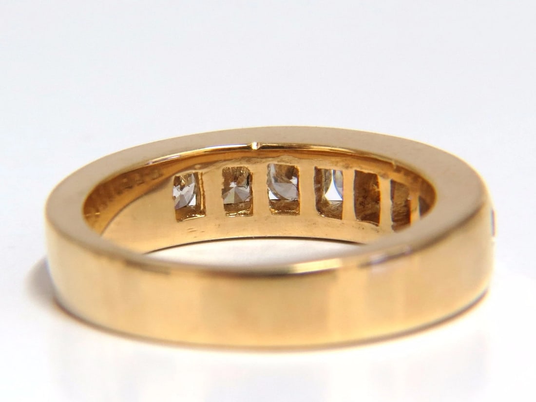 1.30ct natural round diamonds band 14kt gold H/Vs Classic - 3