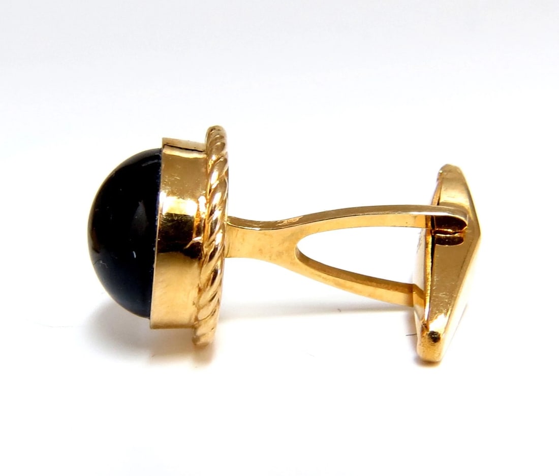 30ct Synthetic Sapphire Cufflinks 14kt - 2