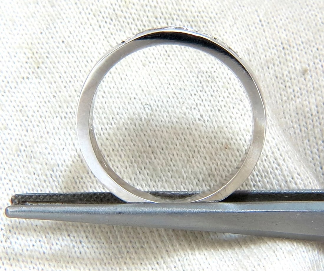 .60ct Natural Princess Diamond Band Ring 14kt channel row - 4