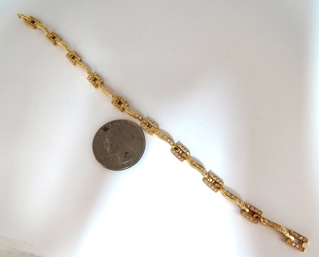 18kt Diamonds Bead set Vine bracelet 1.30ct - 2