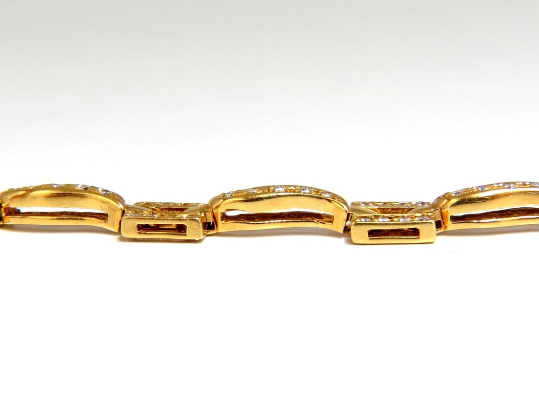 18kt Diamonds Bead set Vine bracelet 1.30ct - 3
