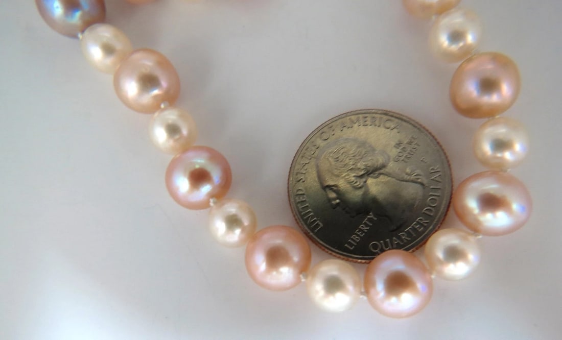 9.7mm Natural Akoya & Freshwater Endless Necklace 30inch - 2