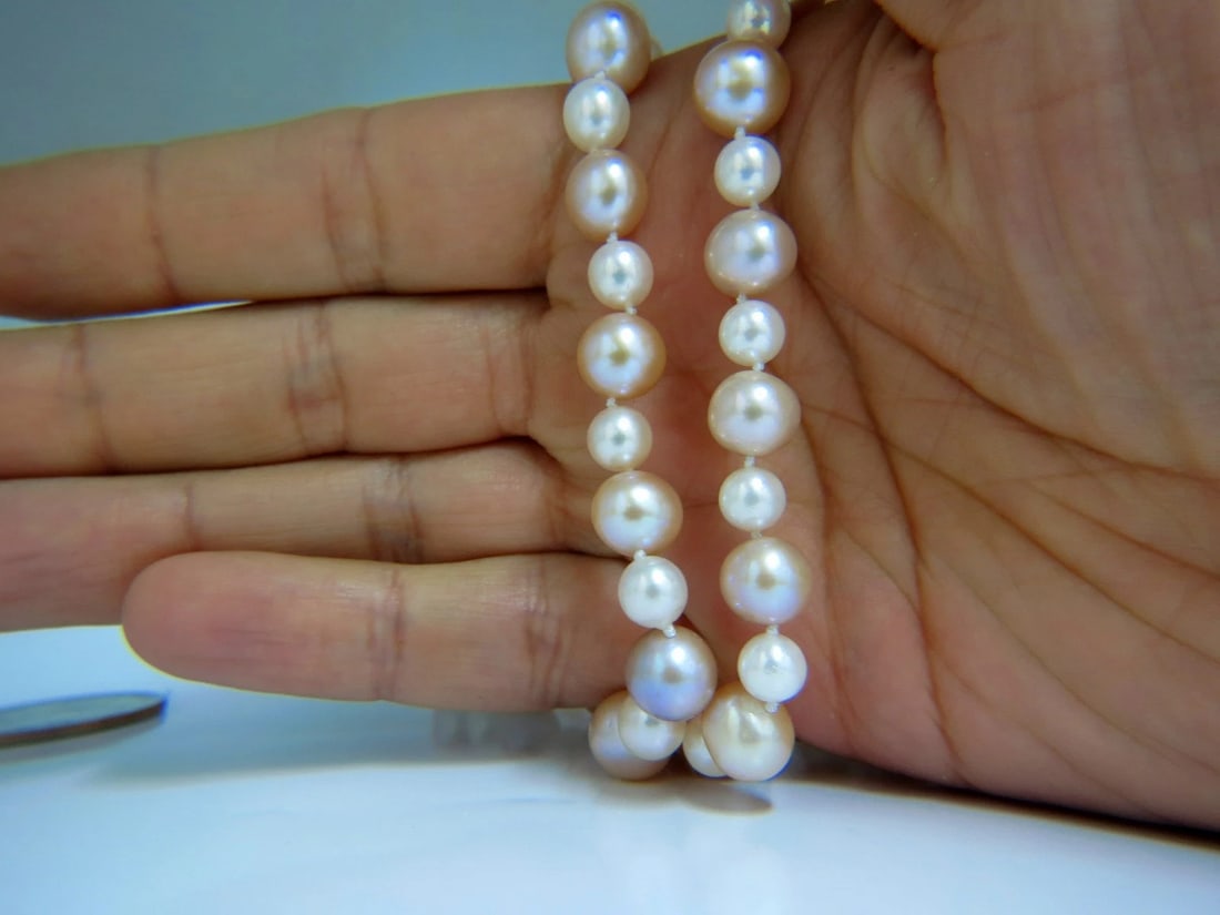 9.7mm Natural Akoya & Freshwater Endless Necklace 30inch - 3