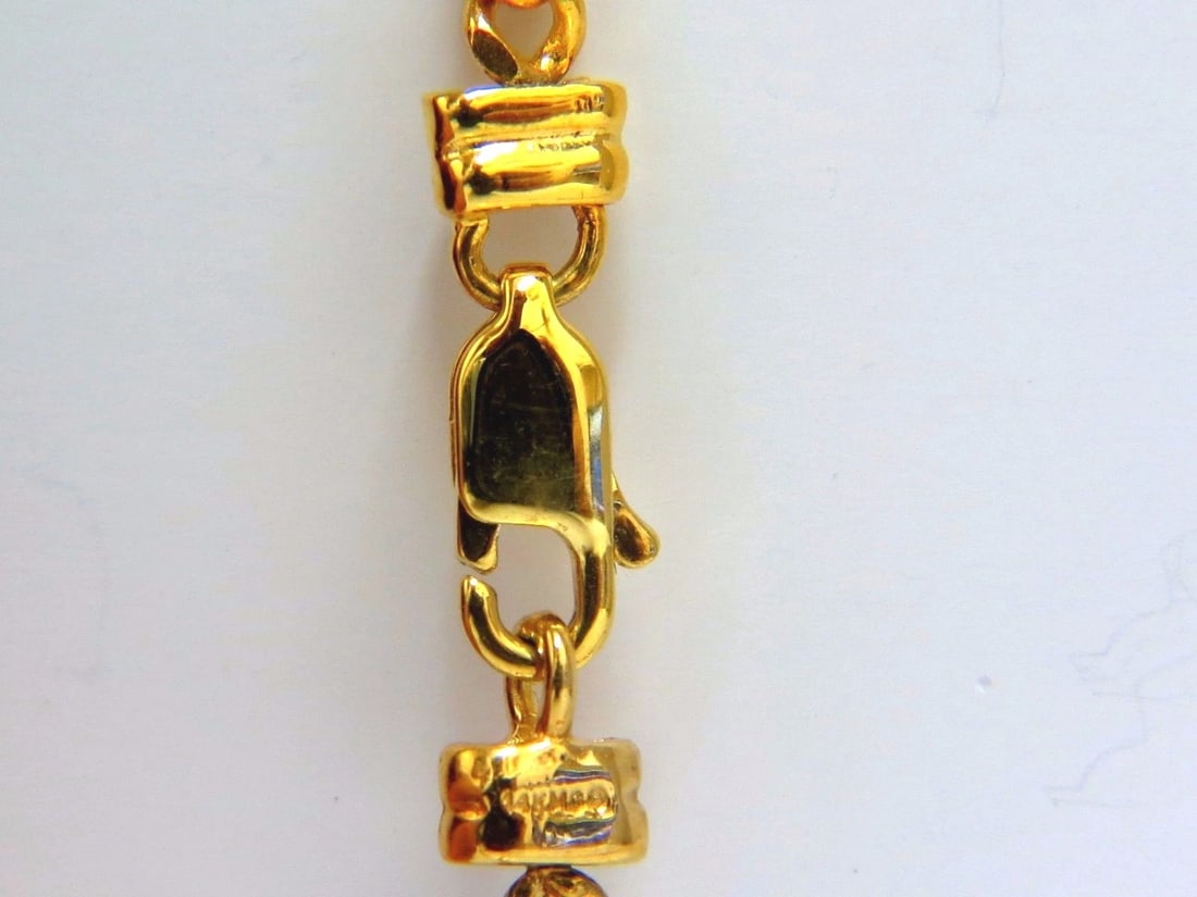 .25ct natural diamonds heart necklace 14kt yellow gold+ - 2