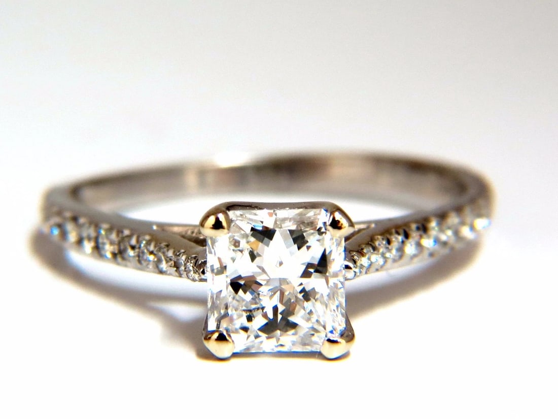 GIA Certified 1.01ct Princess cut natural diamond ring Cathedral Prime D/VS: Title: GIA Certified 1.01ct Princess cut natural diamond ring Cathedral Prime D/VS Description: Cathedral Princess Prime GIA Certified 1.01Ct Natural Princess Cut diamonds ring. Report # 1166406789 St