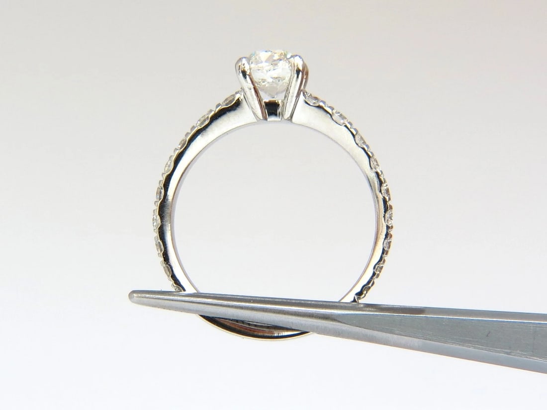 GIA 1.71ct. Cushion cut natural diamond ring platinum i/vs - 6