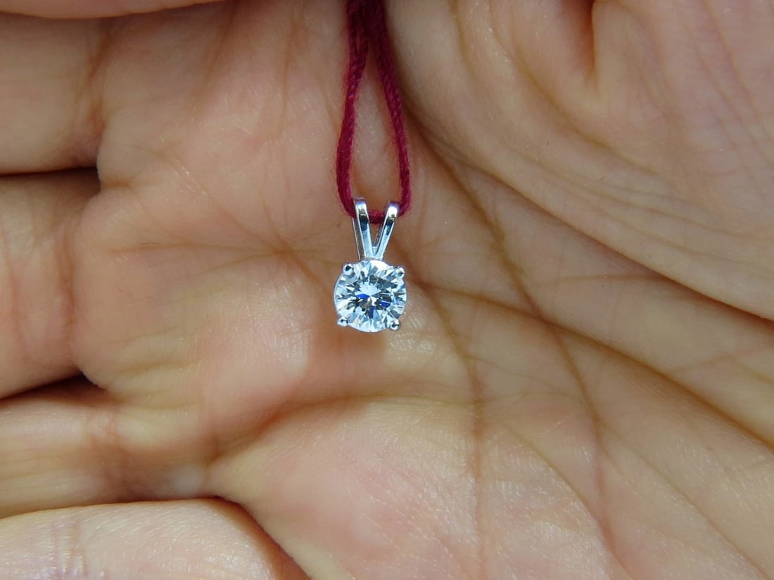 .70CT GIA E/VS1 SOLITAIRE DIAMOND PENDANT 14KT WHITE GOLD + - 6
