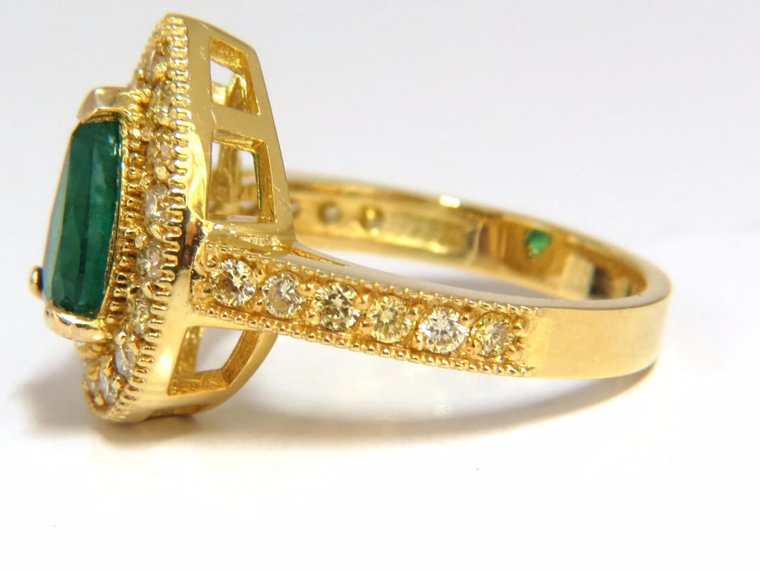 2.85ct Natural Pear Brilliant Emerald diamond ring 14kt G/Vs Fancy Yellow - 3