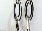 14KT GOLD .46CT ELONGATED OVALS DIAMOND DANGLE EARRINGS HINGED - 6