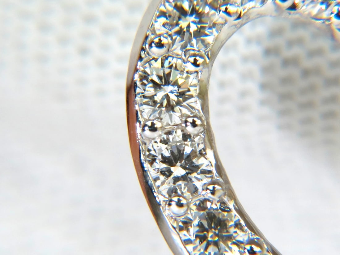 2.50CT SMOOTH EDGED BRILLIANT DIAMONDS HEART PENDANT & CHAIN F/VS 14KT - 3