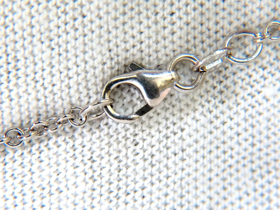 2.50CT SMOOTH EDGED BRILLIANT DIAMONDS HEART PENDANT & CHAIN F/VS 14KT - 5