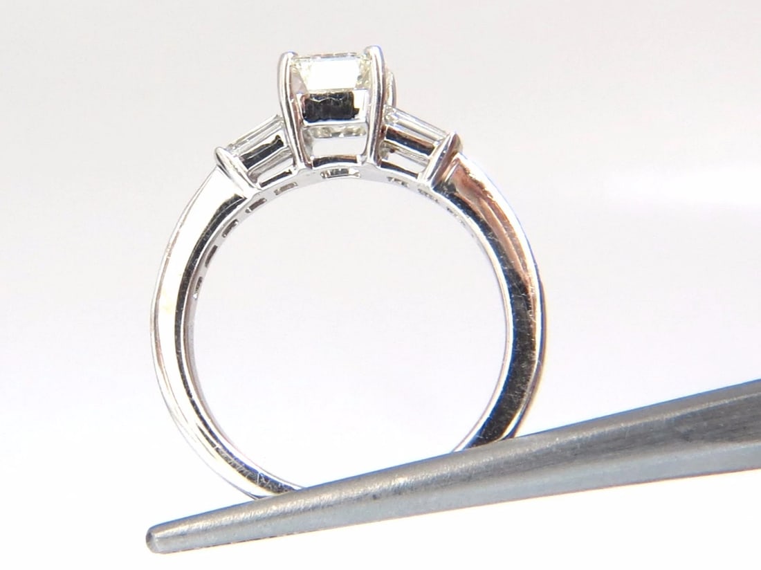 GIA Certified 1.62ct natural asscher diamond ring engagement classic 18kt - 4