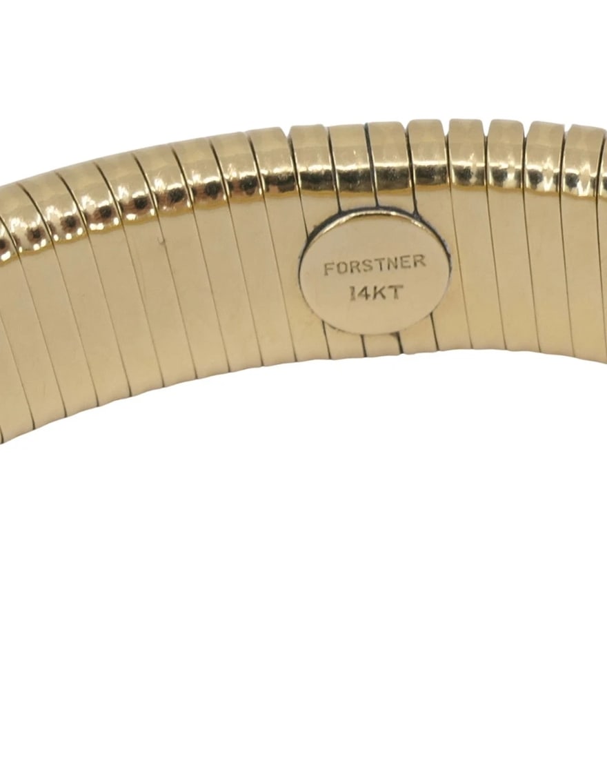 Forstner 14k Gold Bracelet Tubogas Style - 2