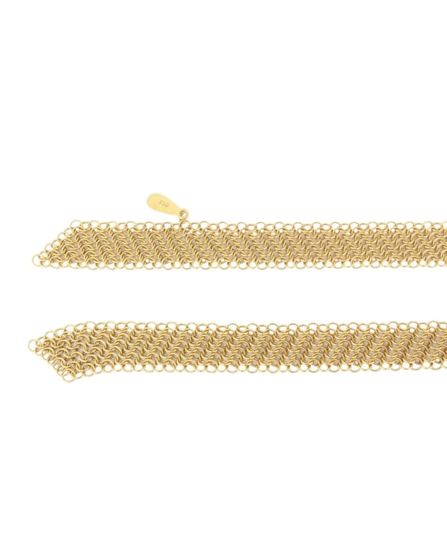 Tiffany & Co. Elsa Peretti Scarf Necklace 18k Gold Mesh Necklace - 7