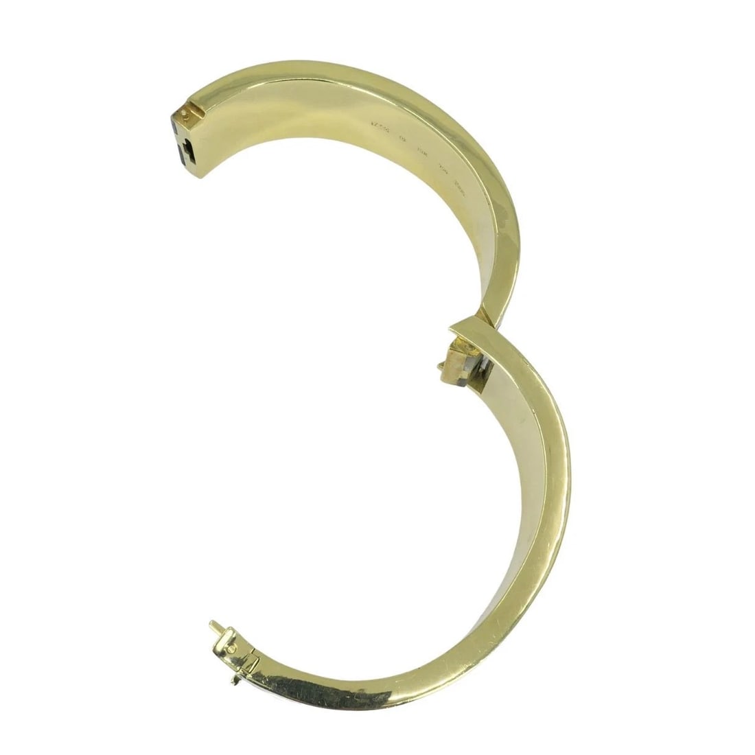 Angela Cummings Tiffany & Co. 1986 18k Gold Onyx Mother of Pearl Inlay Bracelet - 9