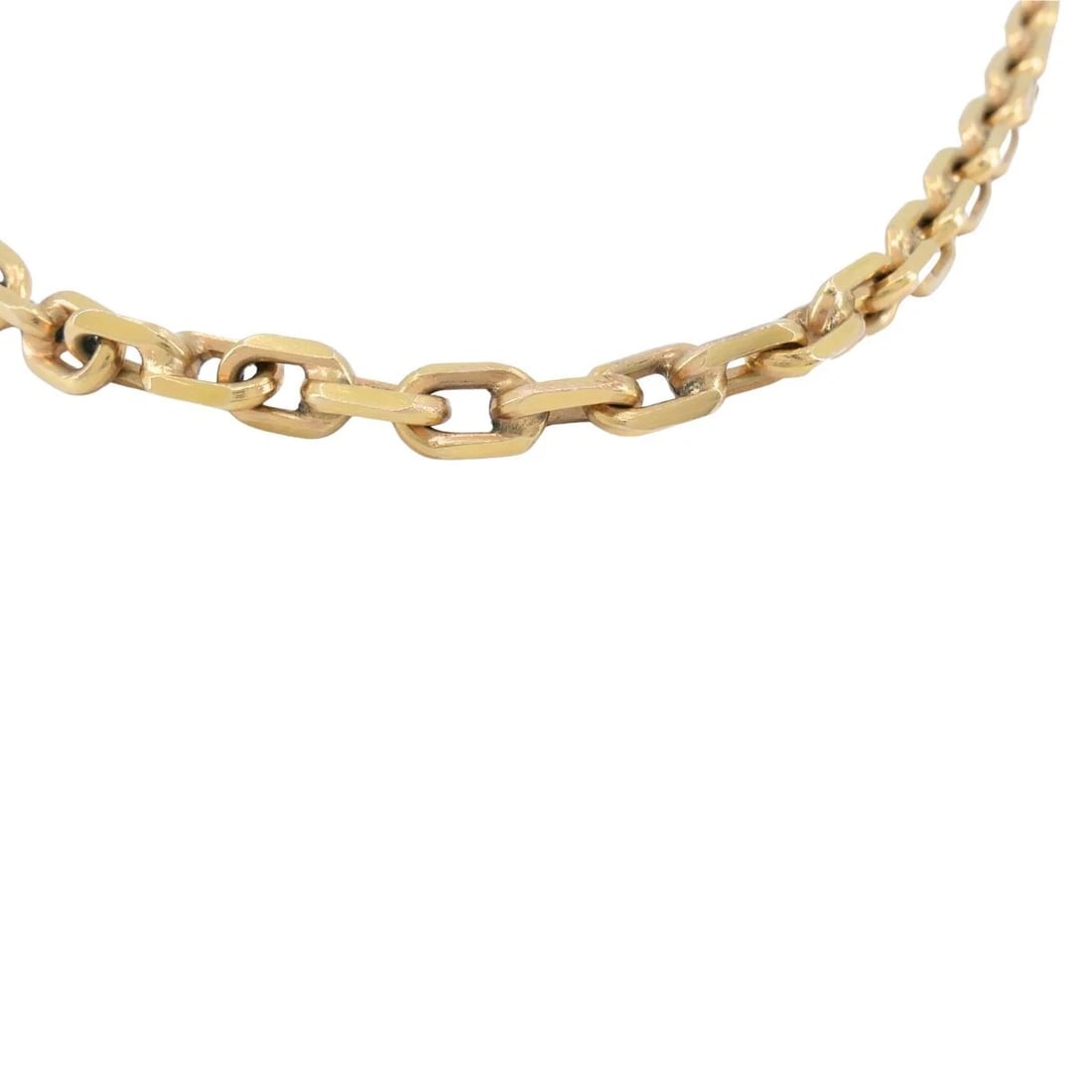 Vintage 18k Rose Gold Cable Link Chain Necklace - 7