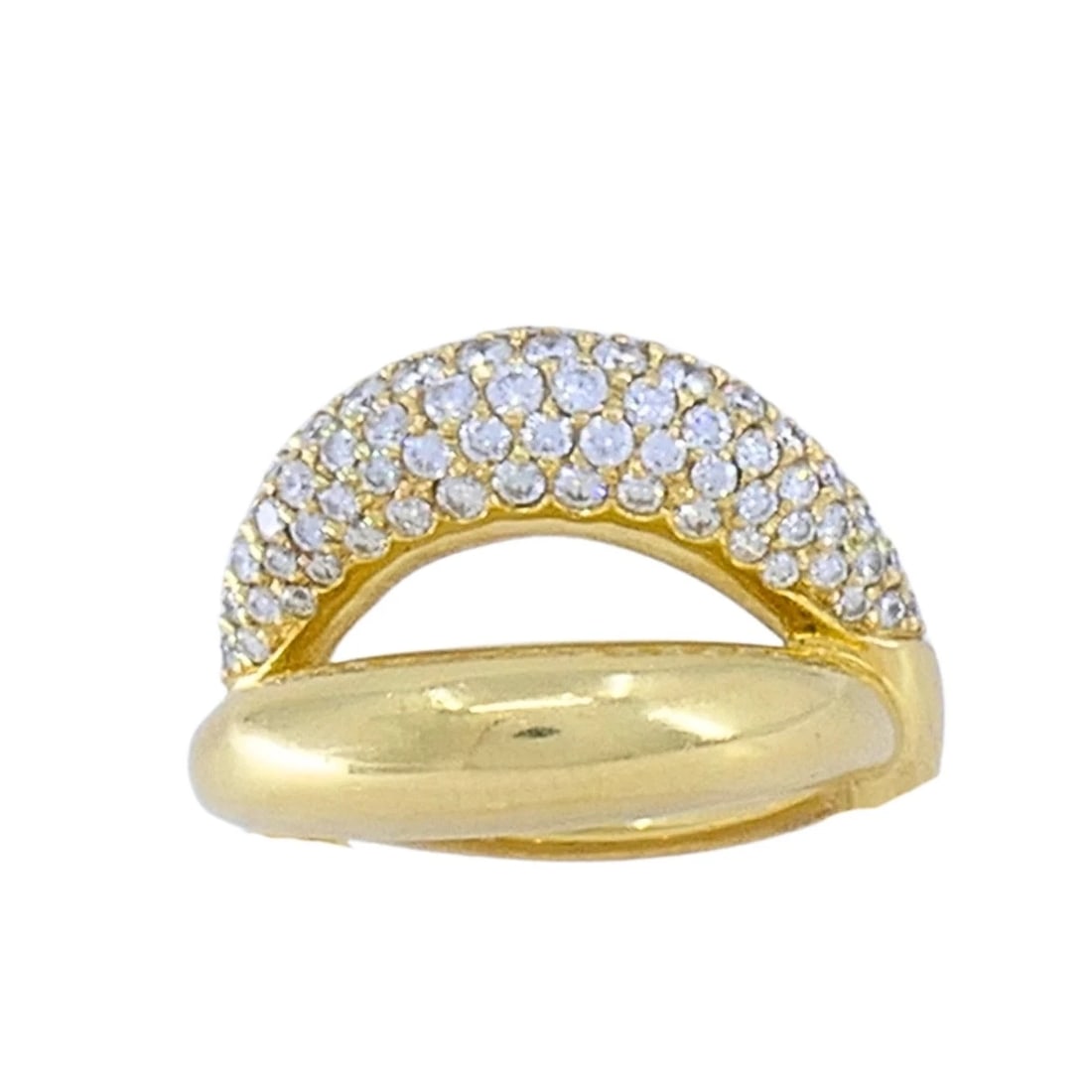 Mauboussin Paris 18k Gold Pavé Diamond Ring - 4