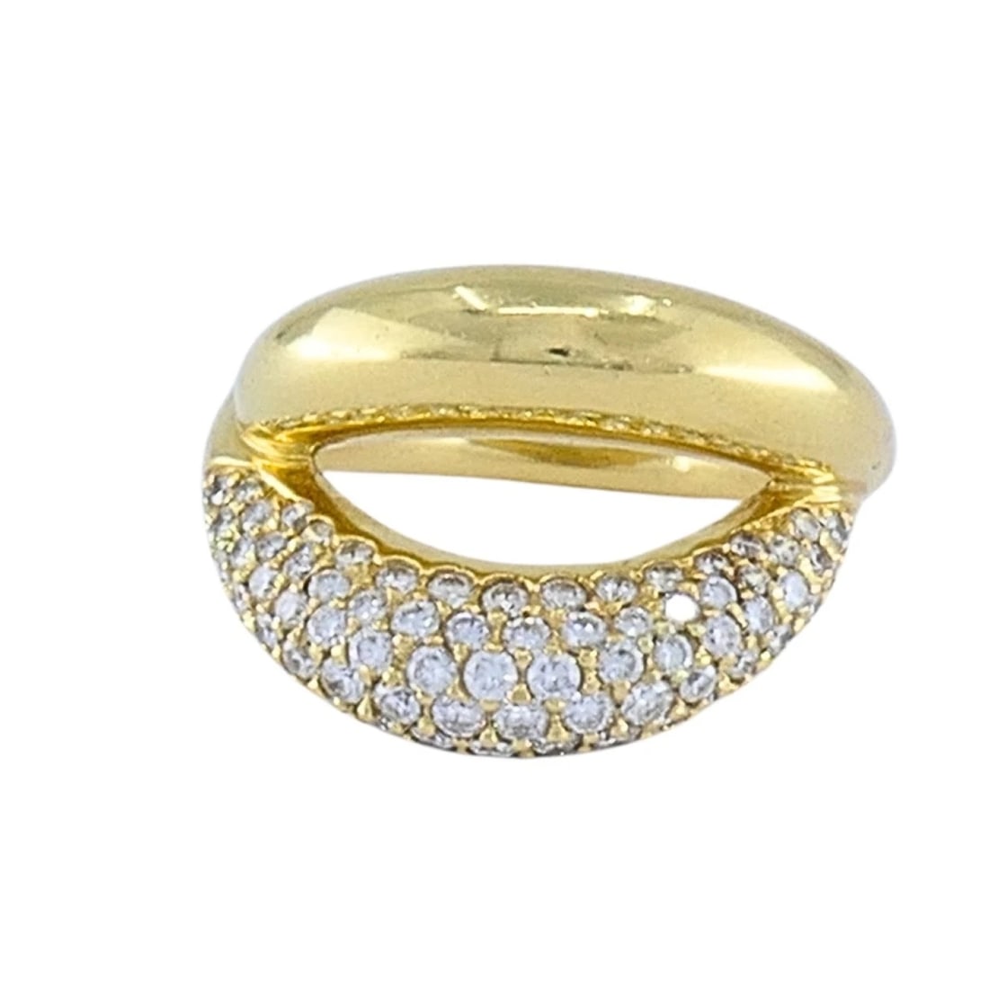 Mauboussin Paris 18k Gold Pavé Diamond Ring - 5