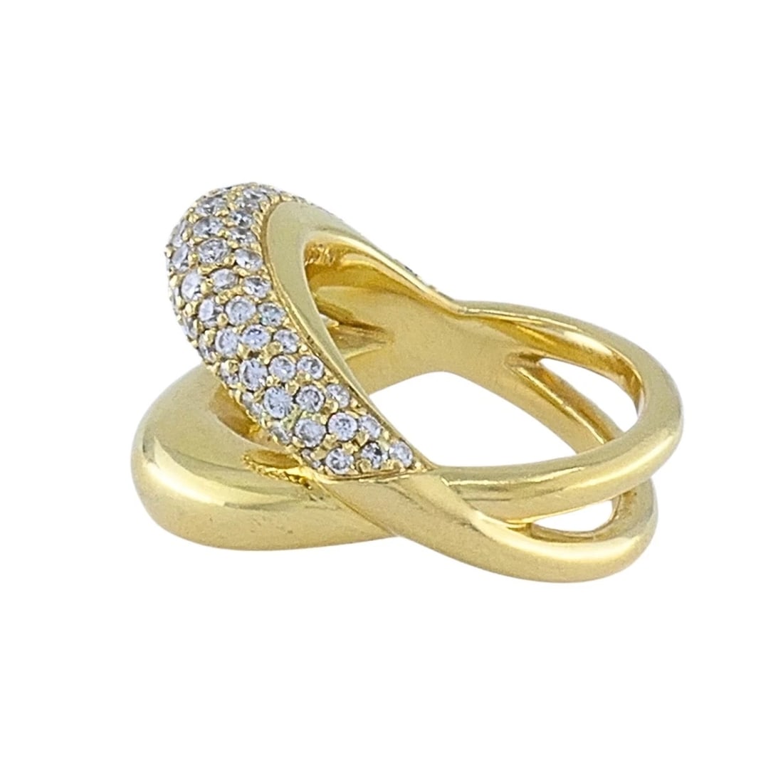 Mauboussin Paris 18k Gold Pavé Diamond Ring - 6