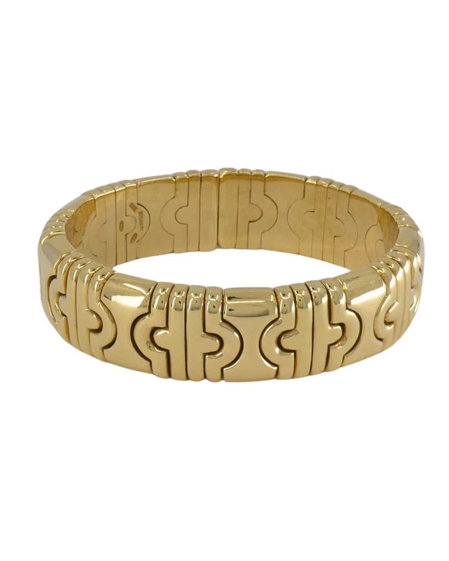 Bvlgari 18k Bulgari Cuff Parentesi Bracelet Size Small - 4