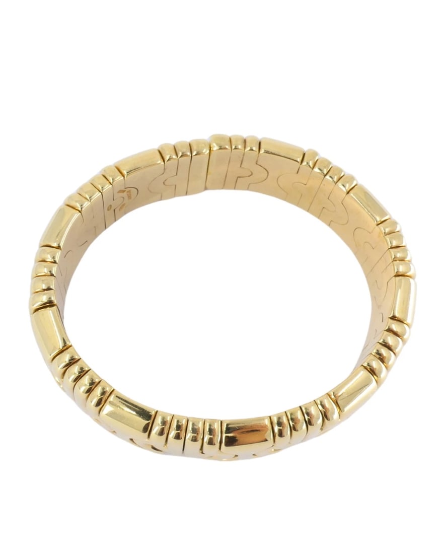 Bvlgari 18k Bulgari Cuff Parentesi Bracelet Size Small - 7