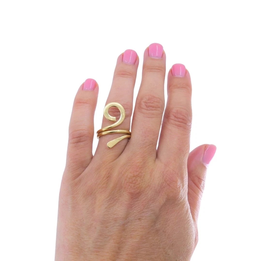 Cartier Dinh Van 18k Yellow Gold Vintage Ankh Ring - 2