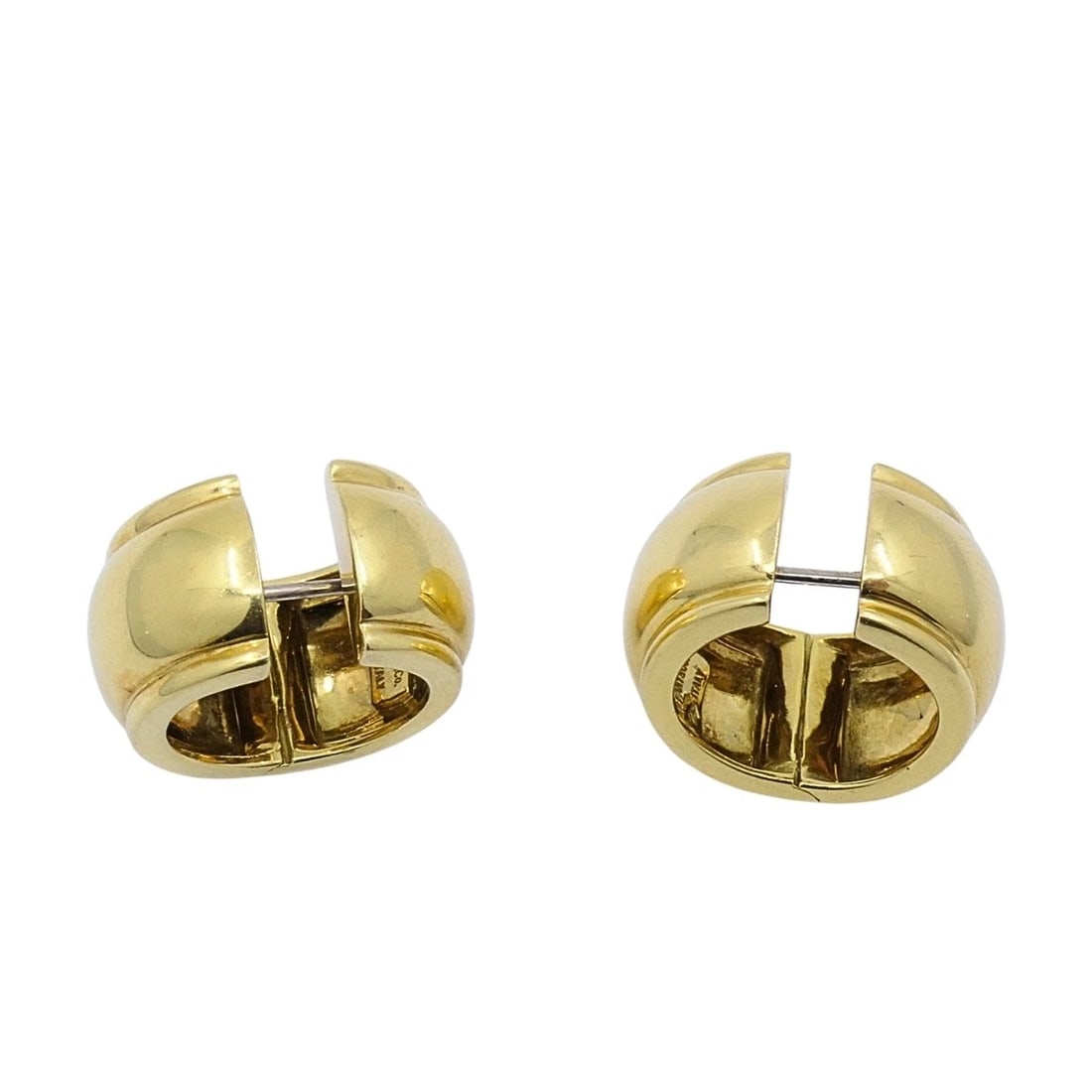 Tiffany & Co. 18k Gold Huggie Hoop Earrings - 7