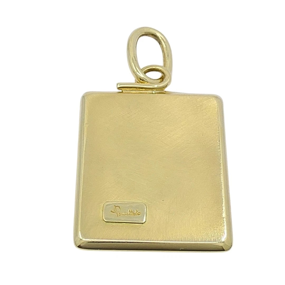 Pomellato 18k Gold Diamond Taurus Zodiac Pendant - 7