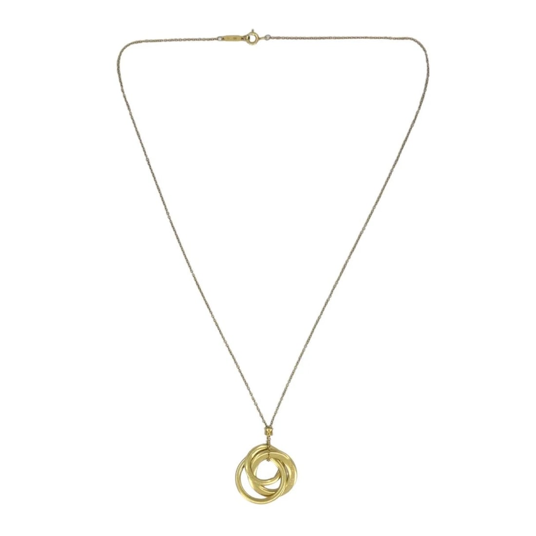 Tiffany & Co. 1837 Triple Interlocking Circles Pendant 18K Yellow Gold - 3