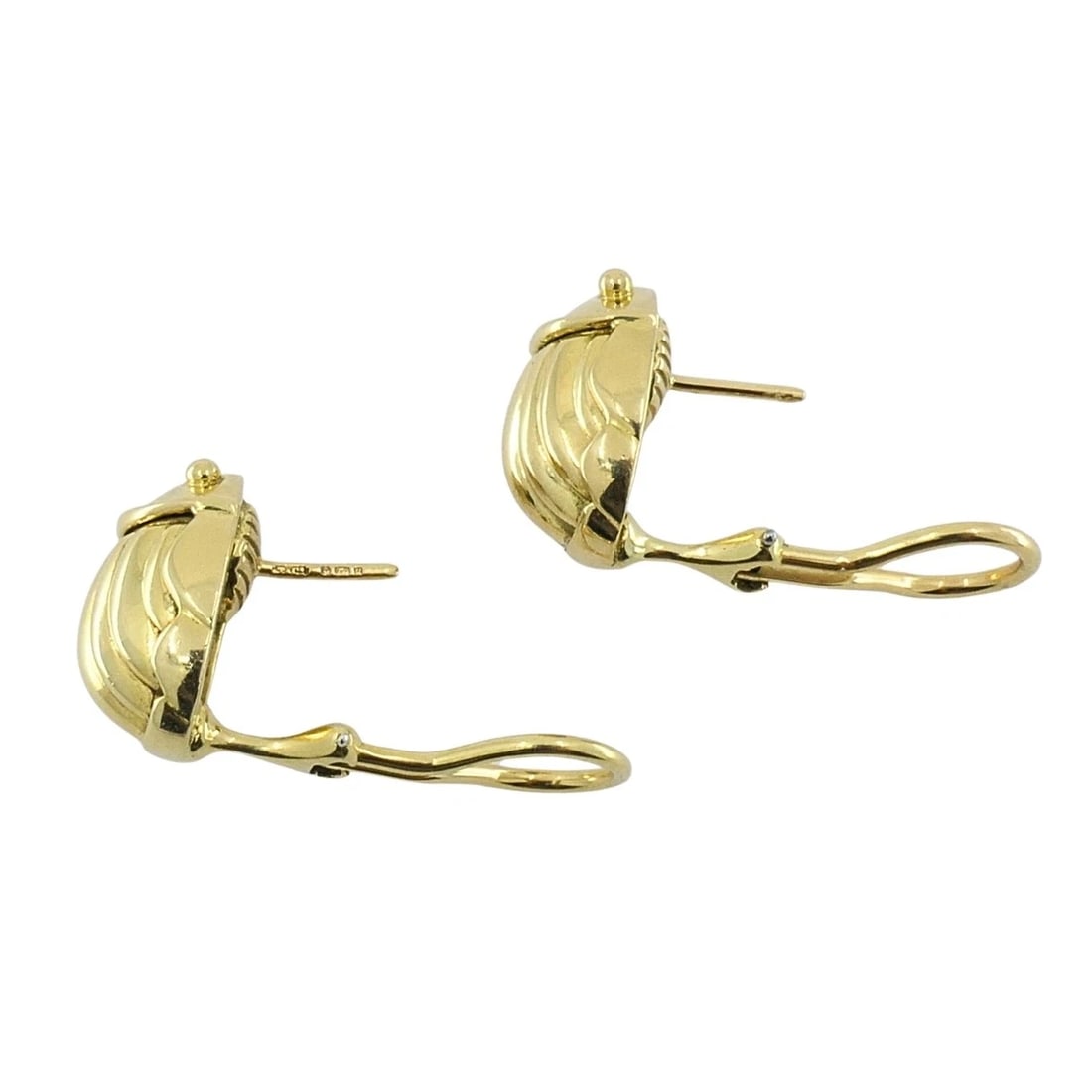 Tiffany & Co. 18k Yellow Gold Scarab Earrings, Circa 1993 - 7