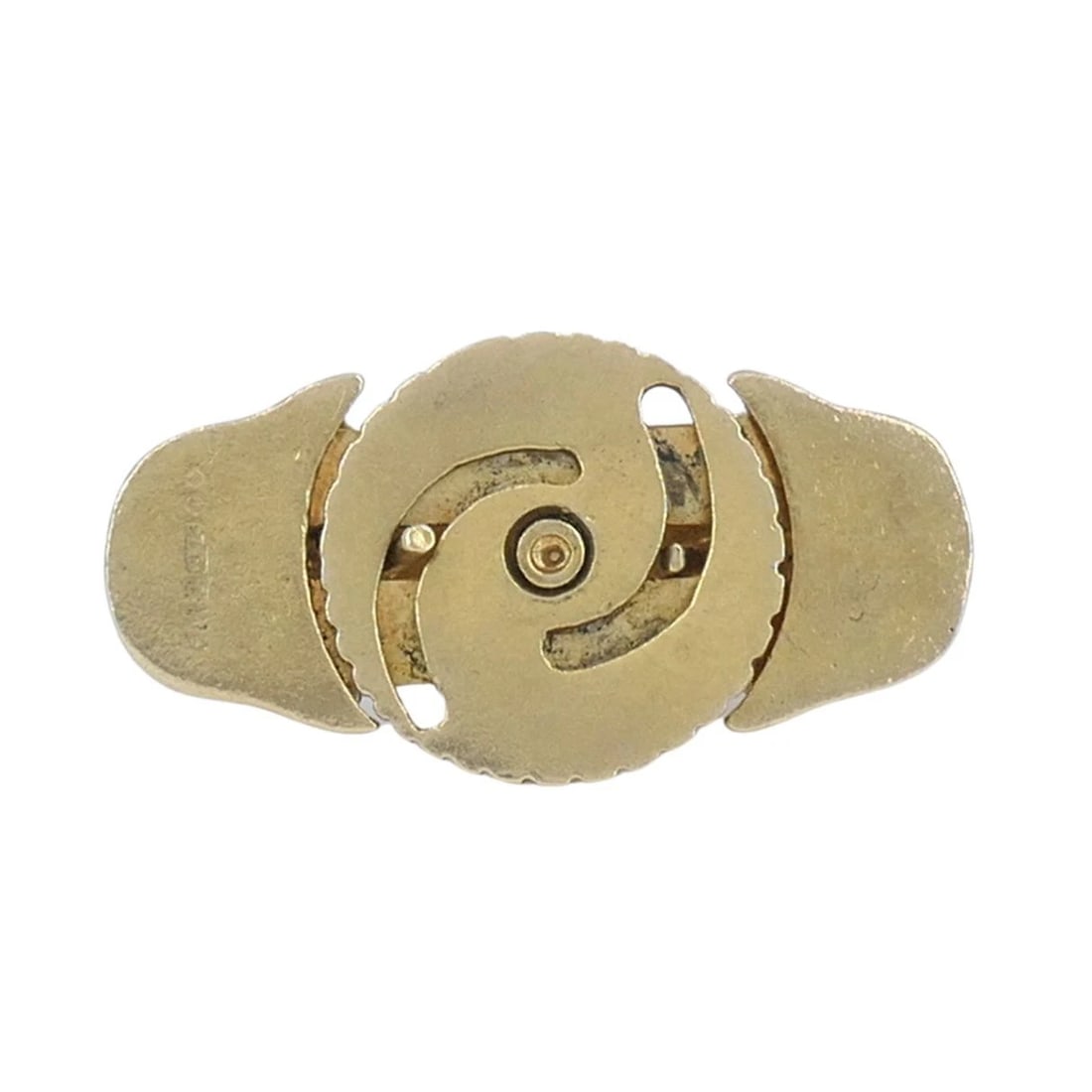 Vintage London Bridge Mechanical 9k Yellow Gold Charm Pendant - 7