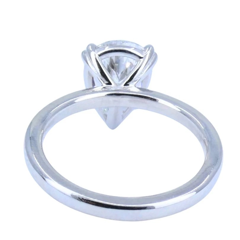 Pear Shaped Diamond Platinum Engagement RING 1.71 carat GIA D VS2 Estate Jewelry - 7