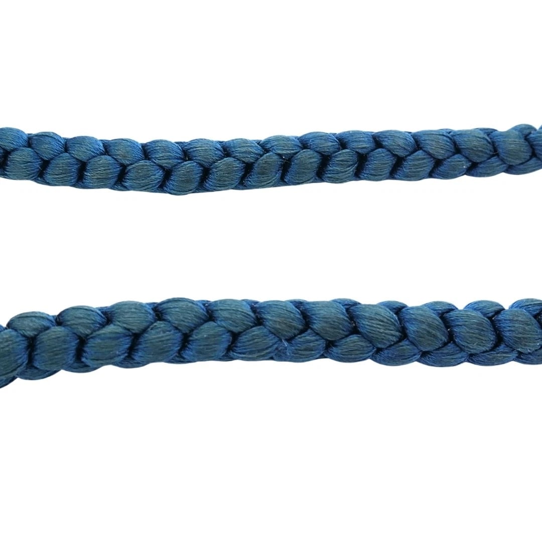 Tiffany & Co. 18k Gold Tulip Clasp Braided Cord Necklace - 7