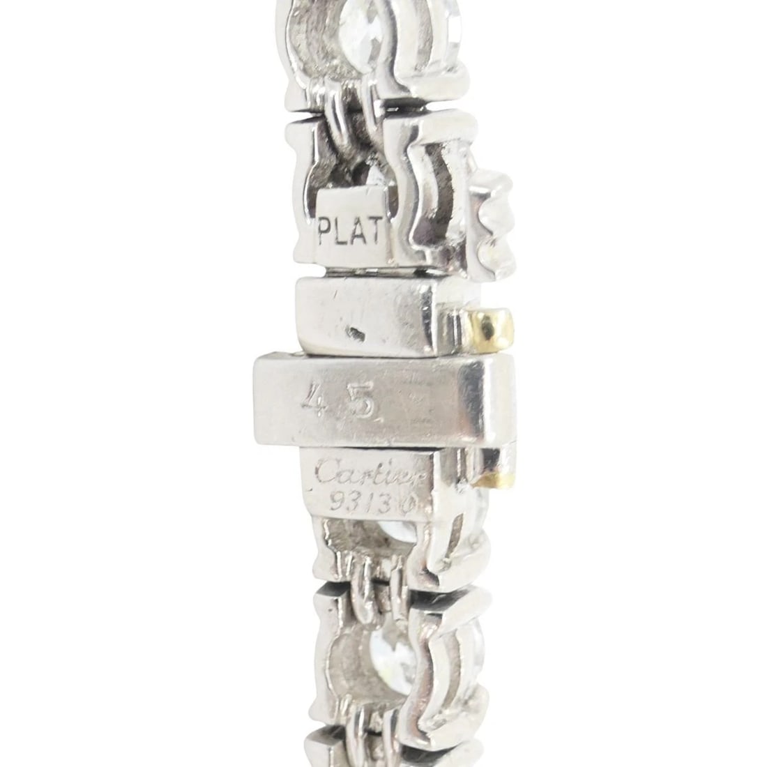 Vintage Cartier Platinum Diamond Tennis Bracelet - 5