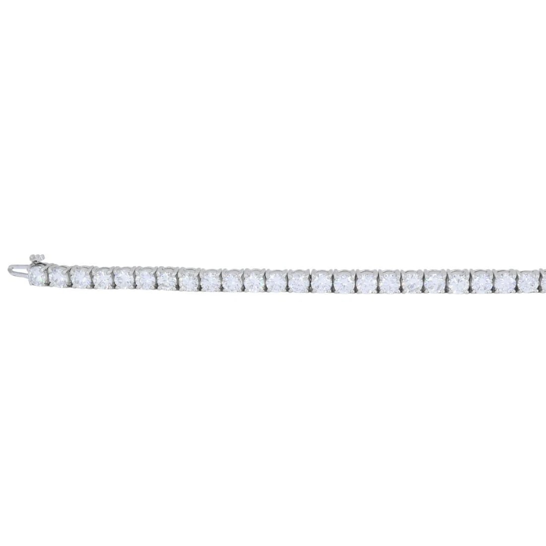 Vintage Cartier Platinum Diamond Tennis Bracelet - 7
