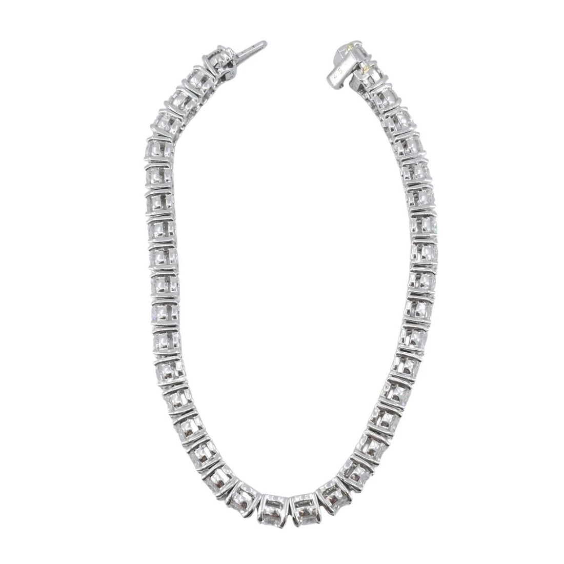 Vintage Cartier Platinum Diamond Tennis Bracelet - 8