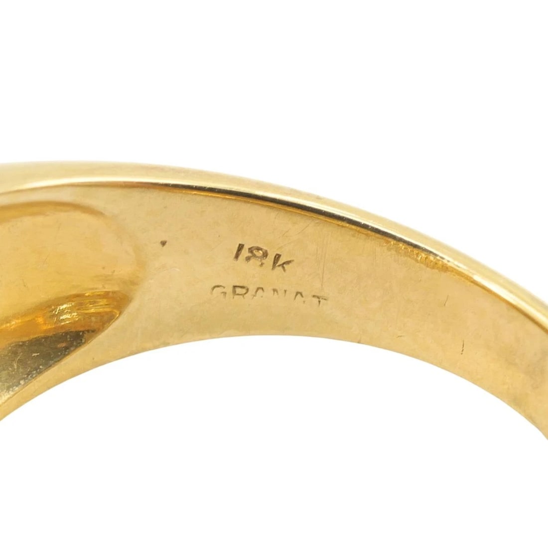 Vintage GRANAT 18k Yellow Gold Diamond Buckle Ring, 1950s - 12