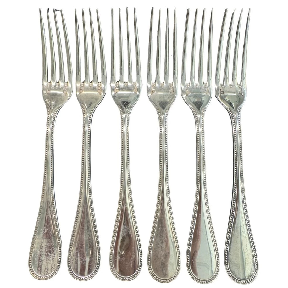 Vintage Christofle French Silver Plated 6 Piece Dinnerware Set - 6
