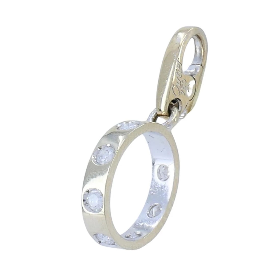 Cartier Diamond Love Pendant Charm In 18k White Gold - 5