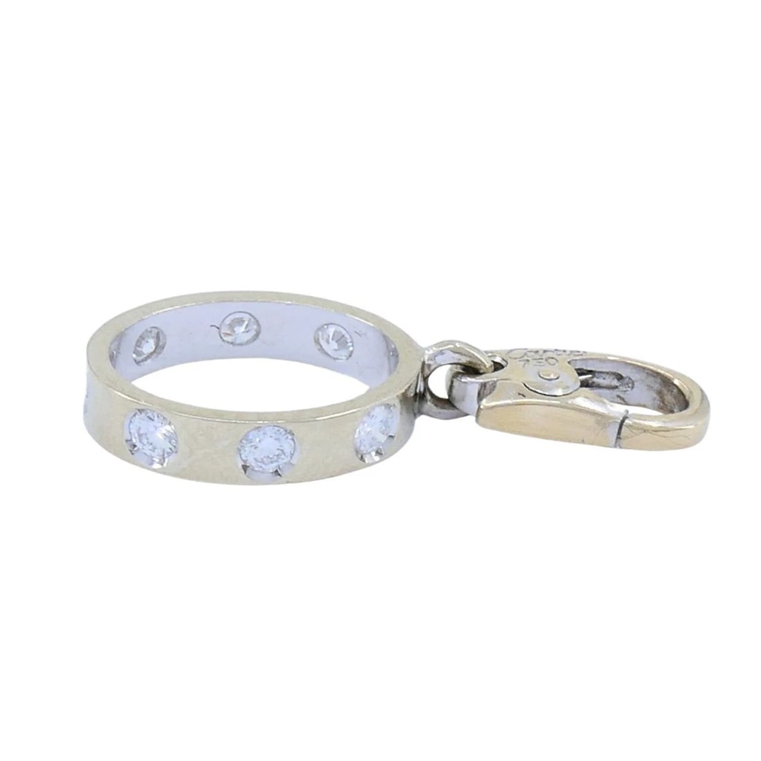 Cartier Diamond Love Pendant Charm In 18k White Gold - 6