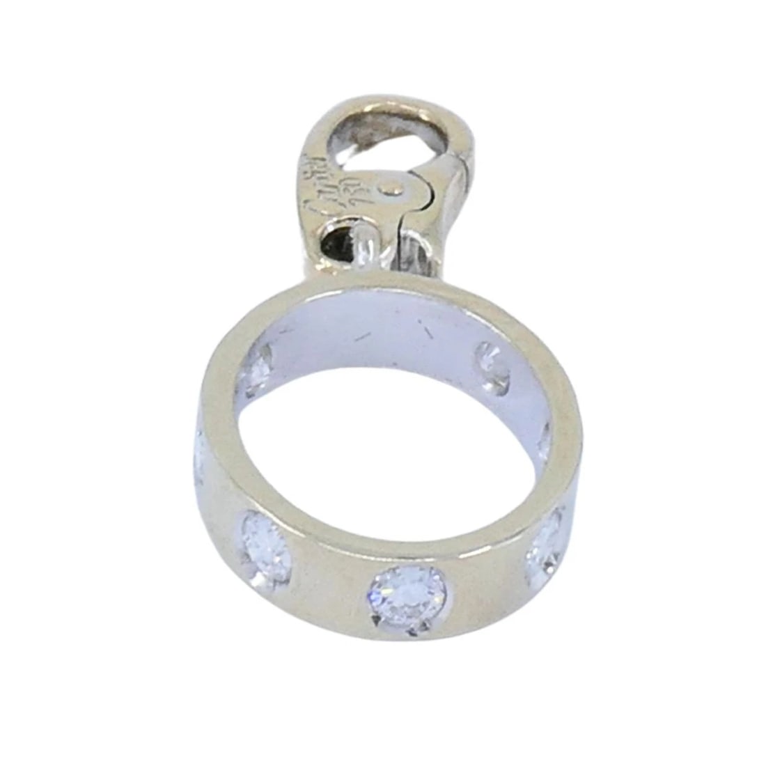 Cartier Diamond Love Pendant Charm In 18k White Gold - 7