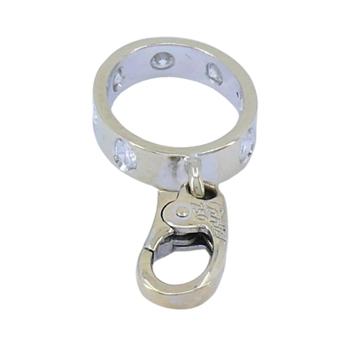 Cartier Diamond Love Pendant Charm In 18k White Gold - 9