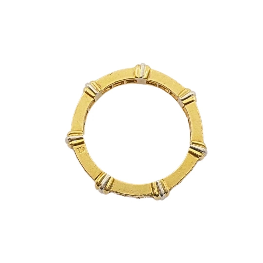 Cartier 18k Gold Contessa Diamond Eternity Band Ring - 5