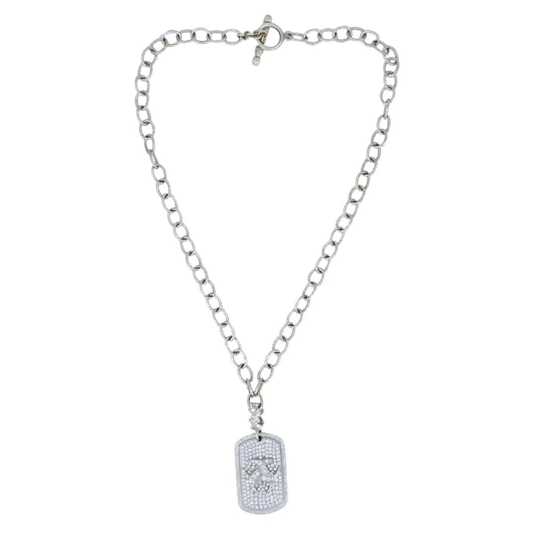 Loree Rodkin Diamond Pavé Pendant Necklace in 18K White Gold - 2
