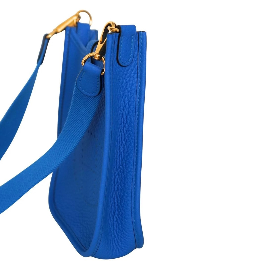 Hermès Evelyne Bleu De France Leather Crossbody Bag - 7