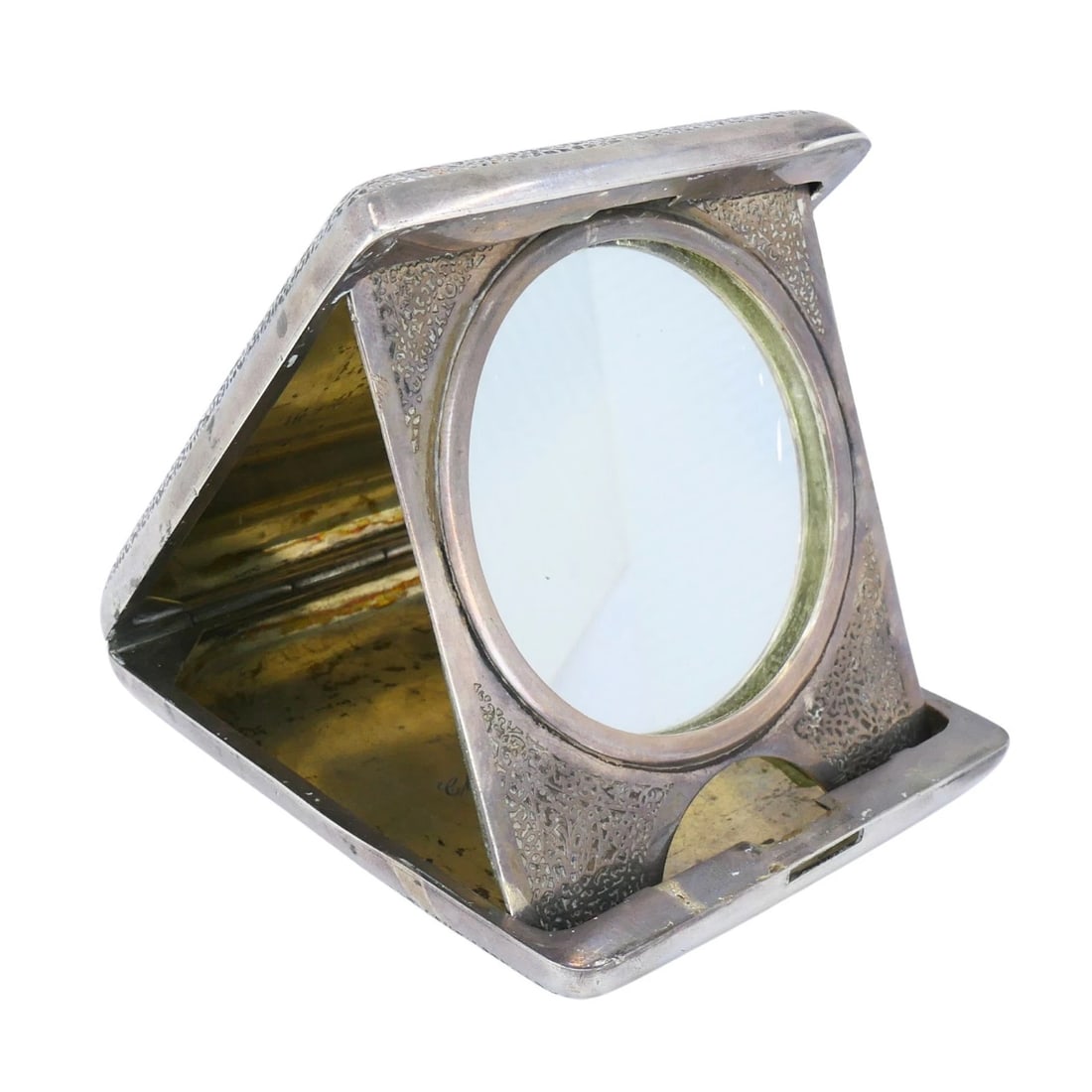 Vintage 1925 Tiffany & Co. Sterling Silver Mirror Compact - 2