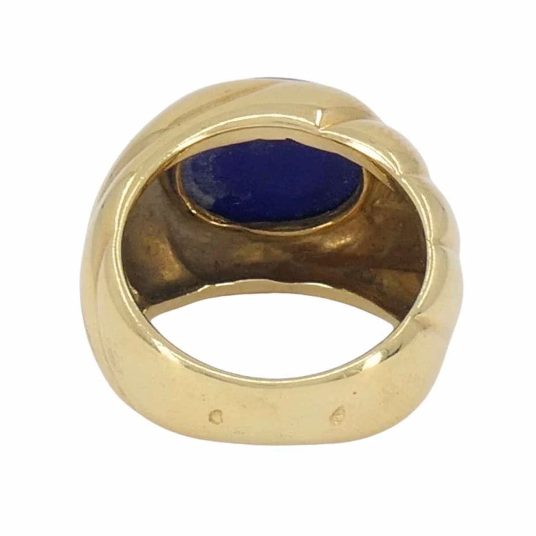 Vintage Van Cleef & Arpels 18k Gold Lapis Lazuli Ring - 6