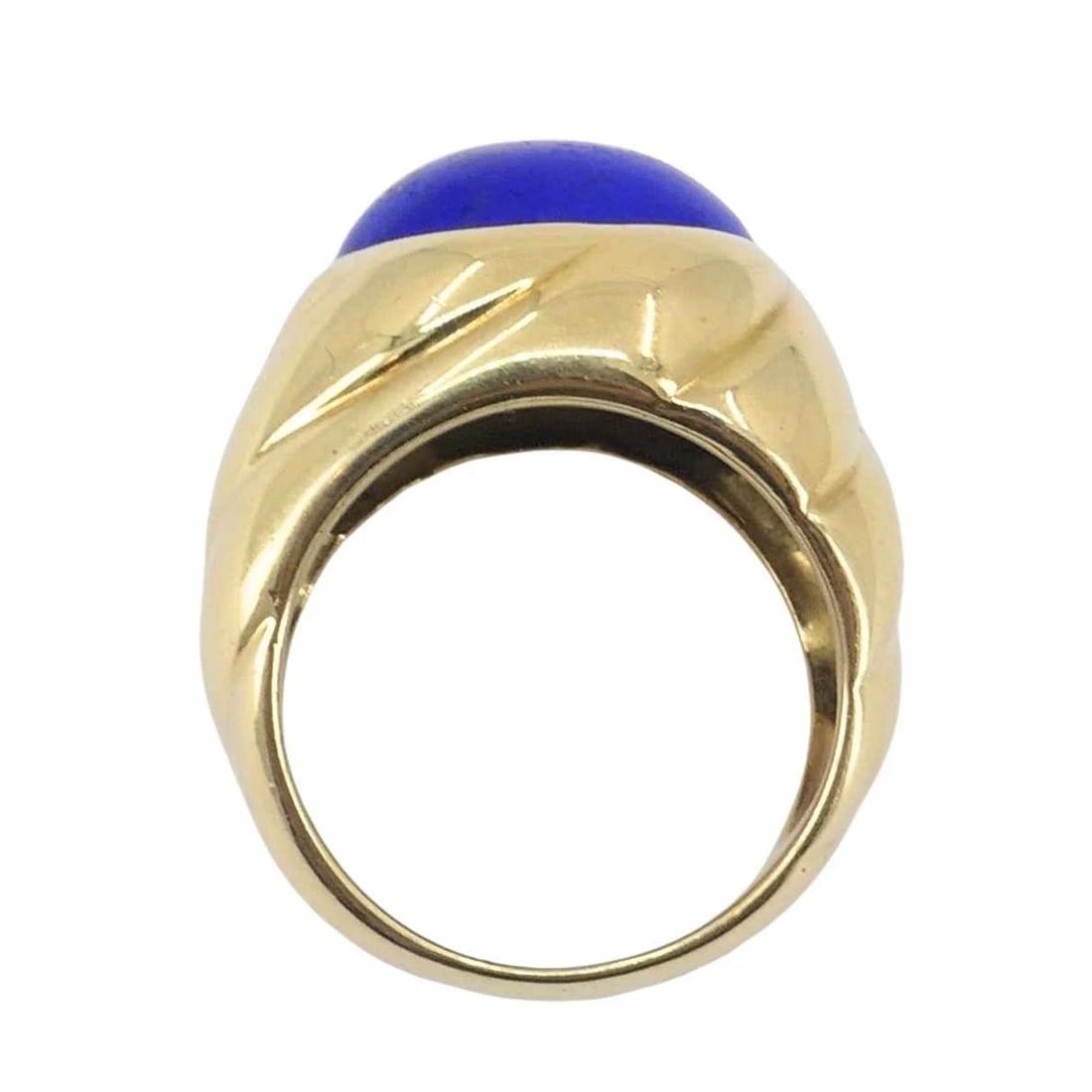 Vintage Van Cleef & Arpels 18k Gold Lapis Lazuli Ring - 7