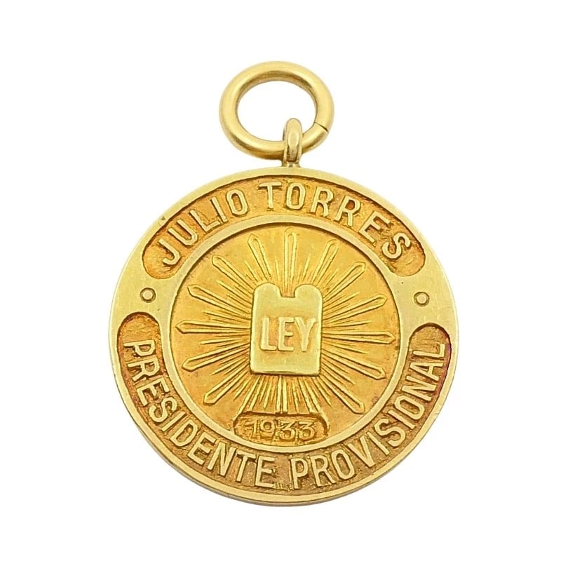 Vintage 10k Gold Chain 18k Coin Pendant Necklace - 5