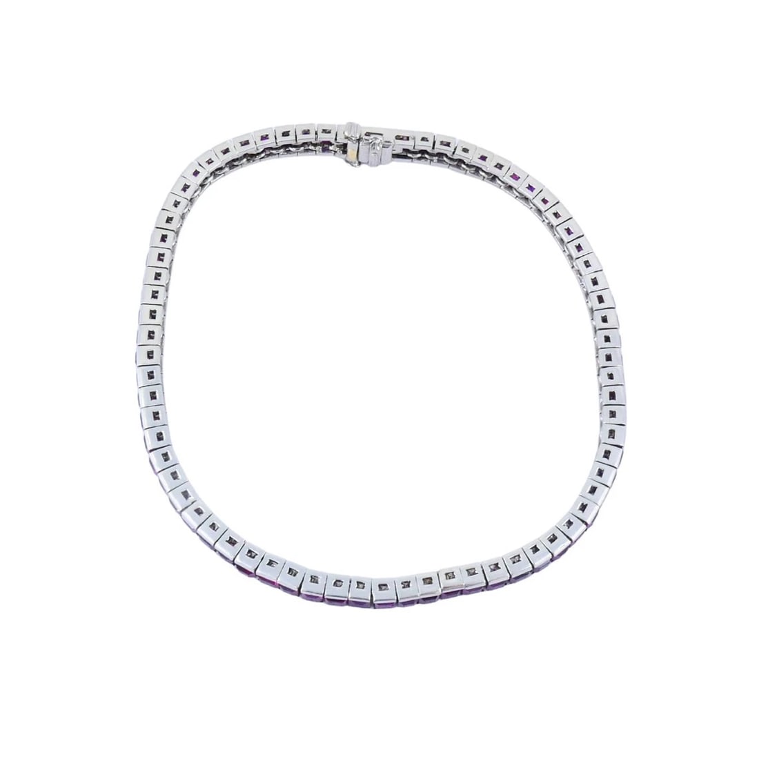 Art Deco Ruby Tennis Bracelet Platinum - 3